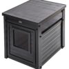 New Age Pet® ECOFLEX® Litter Loo® Litter Box Cover and End Table Espresso Standard 49 714V1UxQ9sL