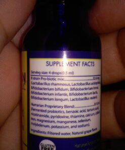 Probonix Kids Probiotic for Toddlers and Children, Organic, Non-GMO Liquid Probiotic Drops, 8 Live Probiotic Strains to Support Gut Health for Toddlers and Children - 1 Month Supply, Grape Children's Grape 25 714VZDYcpPL