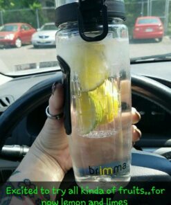 Brimma Fruit Infuser Water Bottle - 32 oz Large, Leakproof Plastic Fruit Infusion Water Bottle for Gym, Camping, and Travel 37 714VenBXkBL