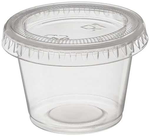 Polar Ice 160 Jello Shot Souffle Cups with Lids, 1-Ounce, Translucent