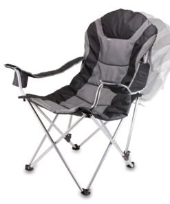 ONIVA - a Picnic Time brand Reclining Camp Chair, Beach Chair for Adults, Sports Chair with Carry Bag Black/Gray 15 714W9bvTvlL