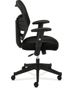 HON Prominent High Back Work Mesh Computer Chair for Office Desk, (HVL531), Swivel-Tilt, Black Fabric Office Chair 30 714WTCCCFBL