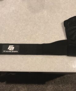 Fit Active Sports New Ventilated Weight Lifting Workout Gloves with Built-in Wrist Wraps for Men and Women - Great for Gym Fitness, Cross Training, Hand Support & Weightlifting. Large 42 714WWl6tV0L