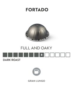 Alternative view of Nespresso Capsules VertuoLine, Fortado Gran Lungo Americano, Dark Roast Espresso Coffee, 10 Count (Pack of 3) Coffee Pods, Brews 5.0 Ounce (VERTUOLINE ONLY) 10 Count (Pack of 3)
