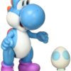 World of Nintendo Light Blue Yoshi with Egg Action Figure, 4" 92 714XF4gwtuL