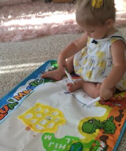 Kids Toys Water Doodle Mat: Dinosaur Painting Coloring Pad for Toddlers 1-3 - Aqua Magic Drawing Board for 2 3 4 Year Old Toddler Arts and Crafts Christmas Birthday Gifts for Girls Boys Age 2-4 3-5 55 714XmXXBvsL