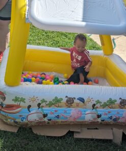 Intex Sun Shade Inflatable Pool, 62" X 62" X 48", for Ages 2+ Play Center Only 36 714YIMsmHgL