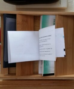 Bamboo Key and Mail Organizer For Wall ( Natural), By Home Basics | Mail Shelf Organizer With 6 Interior Key Hooks | Dual Compartment Small Mail Holder 8.2"x 3.5 "x 10.5 " 15 714Ylkl1NlL