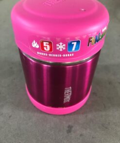 THERMOS FUNTAINER 10 Ounce Stainless Steel Vacuum Insulated Kids Food Jar, Pink 44 714ZAbU68L