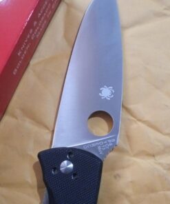 Spyderco Resilience Folding Pocket Knife with 4.20" 8Cr13MoV Stainless Blade and G-10 Handle - PlainEdge - C142GP 45 714ammLzZL
