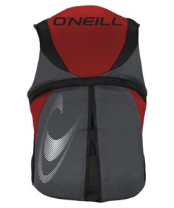 O'Neill Men's Reactor USCG Life Vest Large Graphite/Red/Black 4 714b2z4fP9L
