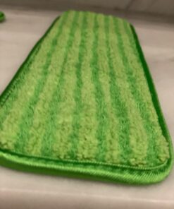 Microfiber Mop Pads 4 Pack - Reusable Washable Cloth Mop Head Replacements Best Thick Spray Wet Dust Dry Flat Velcro Attachment 18" Inch - Cleaning Refill Fits Bona, Bruce, Rubbermaid, Libman + More 1 46 714bYuNmC9L