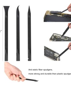 Kaisi Professional Electronics Opening Pry Tool Repair Kit with Metal Spudger Non-Abrasive Carbon Fiber Nylon Spudgers and Anti-Static Tweezers for Cellphone iPhone Laptops Tablets and More, 20 Piece 31 714bbsT45ML