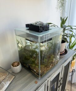 Fluval Chi II Series Aquarium Set, 5-Gallon - Aquarium Tank with Ambient LED Lighting, Flowing Water, and Elegant Design, White 5 gal 50 714bjUEsEL