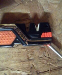 SHARPAL 101N 6-In-1 Pocket Knife Sharpener & Survival Tool, with Fire Starter Ferro Rod, Whistle & Diamond Sharpening Rod, Quickly Repair, Restore and Hone Straight and Serrated Blade 21 714cJs5m1WL