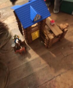 LINCOLN LOGS-Horseshoe Hill Station-83 Pieces-Real Wood Logs - Ages 3+ - Best Retro Building Gift Set for Boys/Girls – Creative Construction Engineering – Top Blocks Game Kit - Preschool Education Toy 29 714cwpcBuL