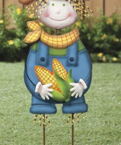 Fox Valley Traders Scarecrow Boy Yard Stake by Maple Lane Creations 4 714dJDtzgkL