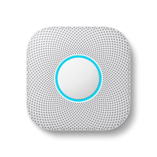 Google Nest Protect - Smoke Alarm - Smoke Detector and Carbon Monoxide Detector - Battery Operated , White - S3000BWES