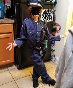 Dress Up America Police Costume for Kids - Police Officer Costume for Boys - Cop Uniform Set With Accessories Medium 41 714e7XeJwLL