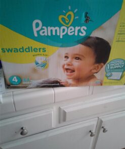 Pampers Swaddlers Disposable Baby Diapers, Size 4, One Month Supply, 164 Count 19 714ek37FUHL