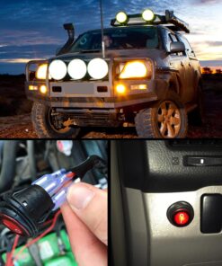 Nilight - NI -WA 06 LED Light Bar Wiring Harness Kit - 2 Leads 12V On Off Switch Power Relay Blade Fuse for Off Road Lights Work Light, 2 Years Warranty,Black 16AWG Wiring Harness Kit - 2 Leads 30 714ezMQbN9S