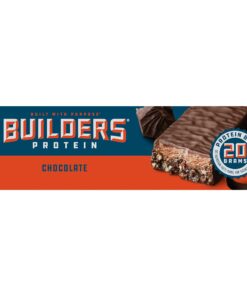 CLIF Builders - Chocolate Flavor - Protein Bars - Gluten-Free - Non-GMO - Low Glycemic - 20g Protein - 2.4 oz. (12 Count) 37 714fvyg039L