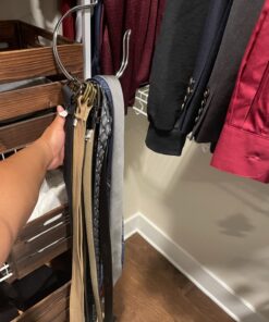 Huji Wall Mount Tie and Belt Rack Organizer, White (1 Pack) 1 27 714fy7OcR0L