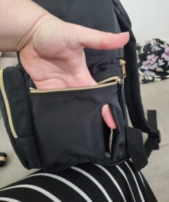 Baby Diaper Bag Backpack with Stroller Hooks, Pipi bear Multi-function Stylish Travel Diaper Back Pack for Mom and Dad, Baby Changing Bag, Maternity Nappy Bag for Boys and Girls, Large Capacity, Black 81 714gQ2MFbJL