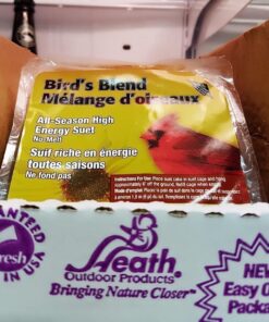 Heath Outdoor Products DD4-12 Heath Bird Suet, Yellow, 11.25 Ounce (Pack of 12) 11.00 Ounce (Pack of 12) 34 714gwLOdkfL