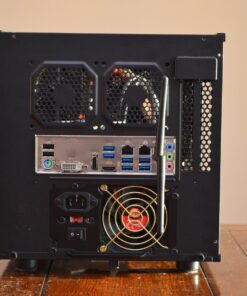 Thermaltake Core V1 SPCC Mini ITX Cube Gaming Computer Case Chassis, Interchangeable Side Panels, Black Edition, CA-1B8-00S1WN-00 144 714hm8PjxML