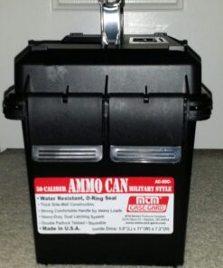 MTM AC50C-40 Ammo Can, 50-Caliber, Heavy-Duty Dual Latching System, Rugged Polypropylene Plastic, O-Ring Seal System, Water Resistant, Bulk Ammo Storage, USA Made, Black 50-Caliber Ammo Can 36 714iAt0PKxL