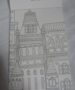 Color Therapy Coloring Books for Adult Relaxation DIY Stationery Cards Set with 32 Designs Coloring Stationery Note Cards Postcards, Hand Drawn Hand Written Greeting Card 64 714idRWpvhL