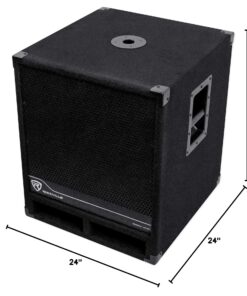 Rockville RBG15S 1600w Active Powered PA Subwoofer w/DSP + Limiter Pro/DJ, 15 inch, Black 35 714kSPM522L