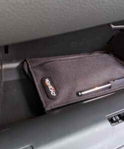 High Road Car Glove Box Organizer, Registration and Insurance Document Holder and Car Manual Holder with Flexible Secure Zippered Case and Note Pad Black 48 714lig6zmHL