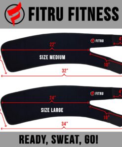 Fitru Premium Thigh Trimmers for Men & Women - Body Wrap Sauna Waist Trainer for Your Legs Pink L: 33" X 9" 12 714lojYzGJL