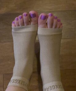 Physix Gear Sport Plantar Fasciitis Socks with Arch Support for Men & Women - Ankle Compression Sleeve, Toeless Compression Socks Foot Pain Relief, Ankle Swelling Better Than Night Splint, Beige L/XL L/XL-US Mens 8.5-13 | Womens 8-11 Beige Nude (1 Pair) 31 714nLPa3AL