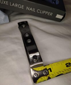 KOHM Nail Clippers for Thick Nails - Heavy-Duty, Stainless Steel, Tough, Professional Toenail Clippers w/Built-in File - Nail Cutters for Seniors and Adults Pack of 1 50 714oEylBE3L