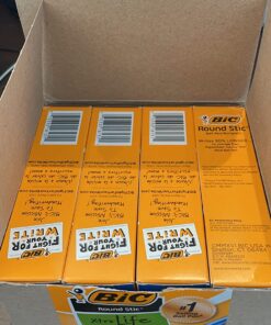 BIC Round Stic Xtra Life Blue Ballpoint Pens, Medium Point (1.0mm), 144-Count Pack of Bulk Pens, Flexible Round Barrel for Writing Comfort, No. 1 Selling Ballpoint Pens 17 714oomeDzpL