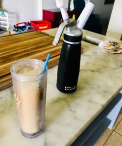 Professional Aluminum Whipped Cream Dispenser - Leak-Free Whip Cream Maker Canister with 3 Decorating Nozzles & Cleaning Brush - 1-Pint / 500 mL Cream Whipper - N2O Chargers (Not Included) 2 25 714ox2bURBL 1