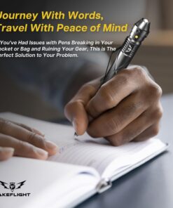 TF TAKEFLIGHT Ultimate Gift for Him - Multi-Tool Tactical Pen for Men - Self Defense, EDC LED Flashlight & Pen - Ideal for Military & Outdoor Survival Gear - Unique Pen Gift for Brother or Dad 21 714qQu34t3L