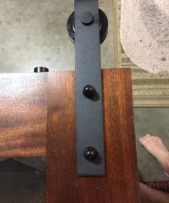 U-MAX 6.6 FT Sliding Barn Wood Door Basic Sliding Track Hardware Kit (Basic "J") 45 714rB60v3JL