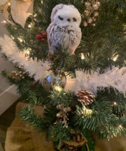 Kurt Adler 1 Set 2 Assorted Brown And White Owl Ornaments,white, grey 33 714rPoAGVcL