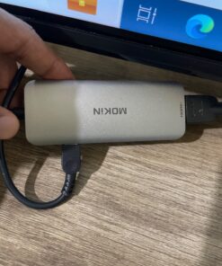 Hiearcool USB C Hub, USB C Multi-port Adapter for MacBook Pro, 7 in 1 USB C to HDMI Hub Dongle Compatible for USB C Laptops and Other Type C Devices (4K HDMI USB3.0 SD/TF Card Reader 100W PD) Space grey 44 714sCN79lxL