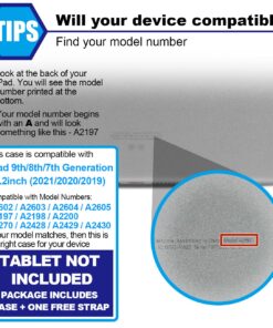 SEYMAC stock iPad 9th/ 8th/ 7th Generation Case 10.2’’, Shockproof with Screen Protector Pencil Holder 360° Rotating Hand Strap &Stand, for 10.2 inch 2021/2020/2019 (Black) Black+Back 43 714sQaWq3DL