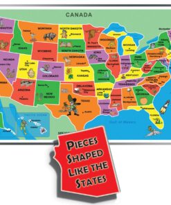 Alternative view of Kids' Puzzle of the USA (55 Piece)