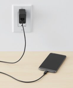 Amazon Basics USB-C to USB-A 2.0 Fast Charger Cable, 480Mbps Speed, USB-IF Certified, for Apple iPhone 15, iPad, Samsung Galaxy, Tablets, Laptops, 6 Foot, Black 6 Feet 1-Pack 26 714saU6IlcL