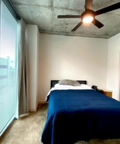 Westinghouse Lighting 7224200 Comet Indoor Ceiling Fan with Light, Matte Black Indoor Only LED 40 714tWtp8ysL