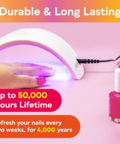 SUNUV UV LED Nail Lamp, UV Light for Nails Dryer for Gel Nail Polish Curing Lamp with Sensor 2 Timers SUN9C Pink Gift for Women Girls 22 714u9A1mTL