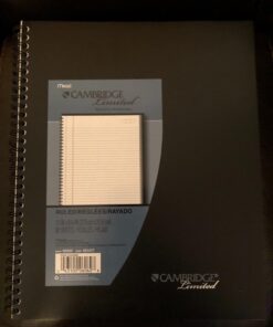 Cambridge Business Notebook, 80 Sheets, Legal Ruled, 8-1/4" x 11", Wirebound, Black (06062) Pack of 1 25 714uEdgoFrL