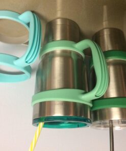 F-32 Handle - 19 COLORS - 30oz Size - Compatible with 30 oz YETI and 30 oz. OZARK TRAIL Tumbler Travel Mug (30OZ, SEAFOAM GREEN) 30ozSeafoam Green / Groovy Green 30.0 ounces 27 714ury6ydrL